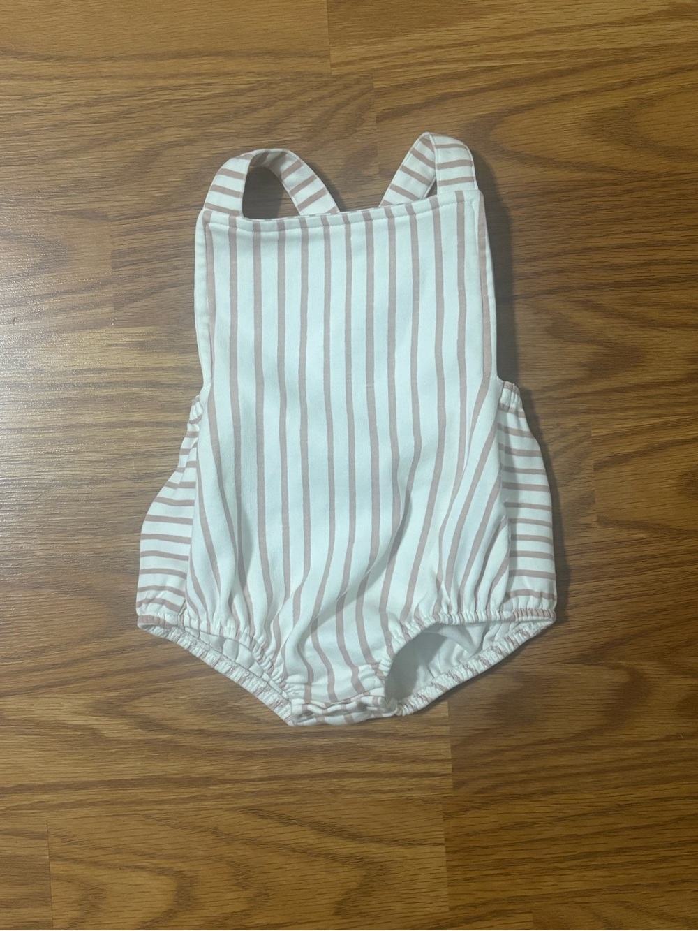 Striped Pink & White Baby One-Piece Bodysuit